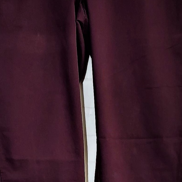 ANN TAYLOR LOFT BUTTON CROPPED PURPLE PANTS 10 - Picture 3 of 9